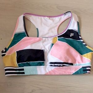 FILA Extra Large Geometric Sports Bra